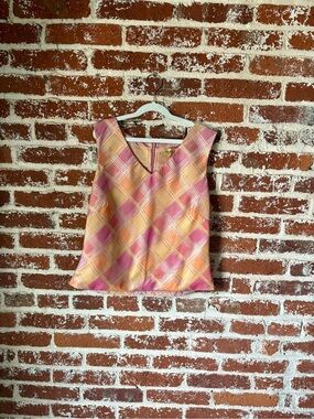 Y2K Bergamo by EBI Preppy Sleeveless Blouse